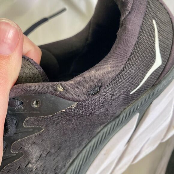 Hoka One One Clifton 8 Black BWHT 1119394 Women’s Size 7 B Running Shoes - Picture 7 of 12